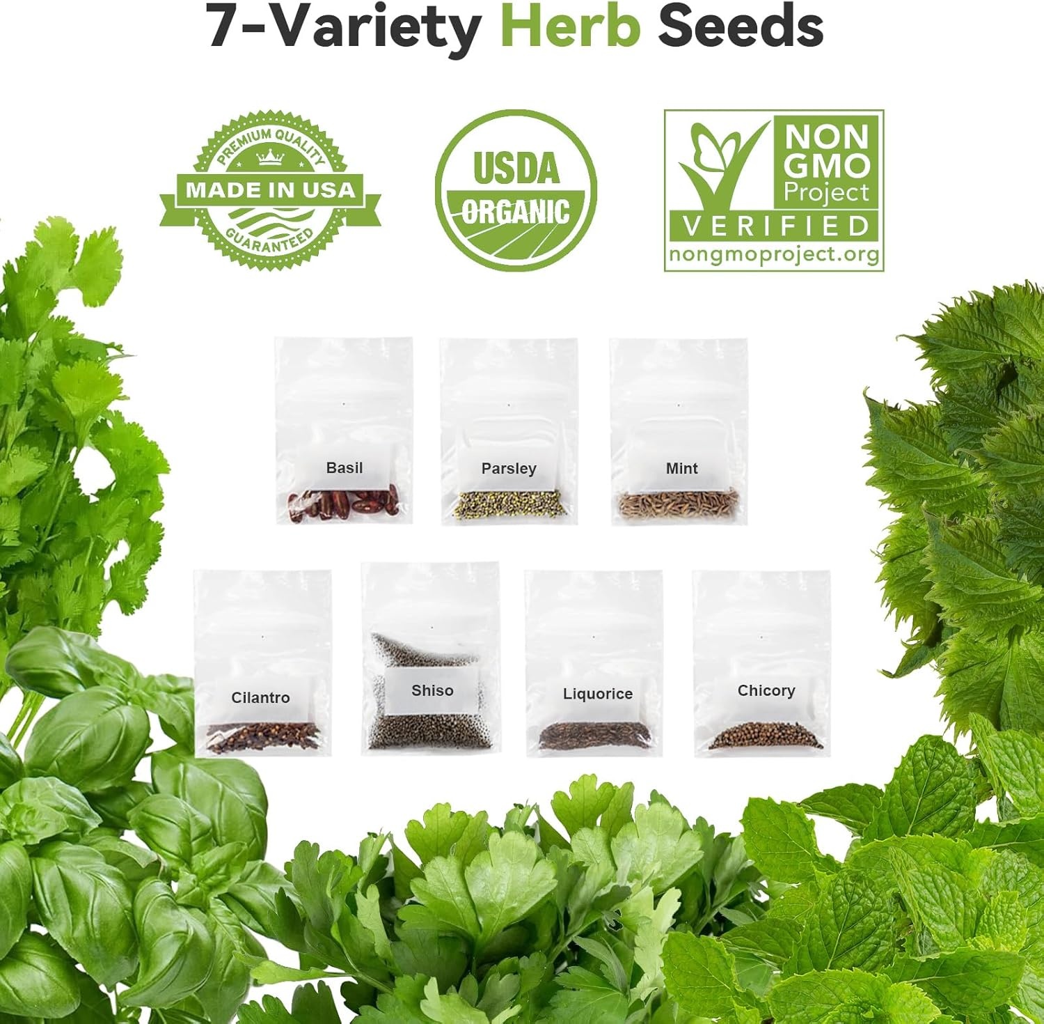 inbloom 12-Pod Pepper Seed Pod Kit for AeroGarden, iDOO, Ahopegarden Hydroponic Growing System, Include Cucumber, Red&Golden Tomato, Red Chili Pepper, Green&Yellow Pepper, Purple Pepper, 400+ Seeds(Herb)